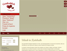 Tablet Screenshot of geislerblick.com